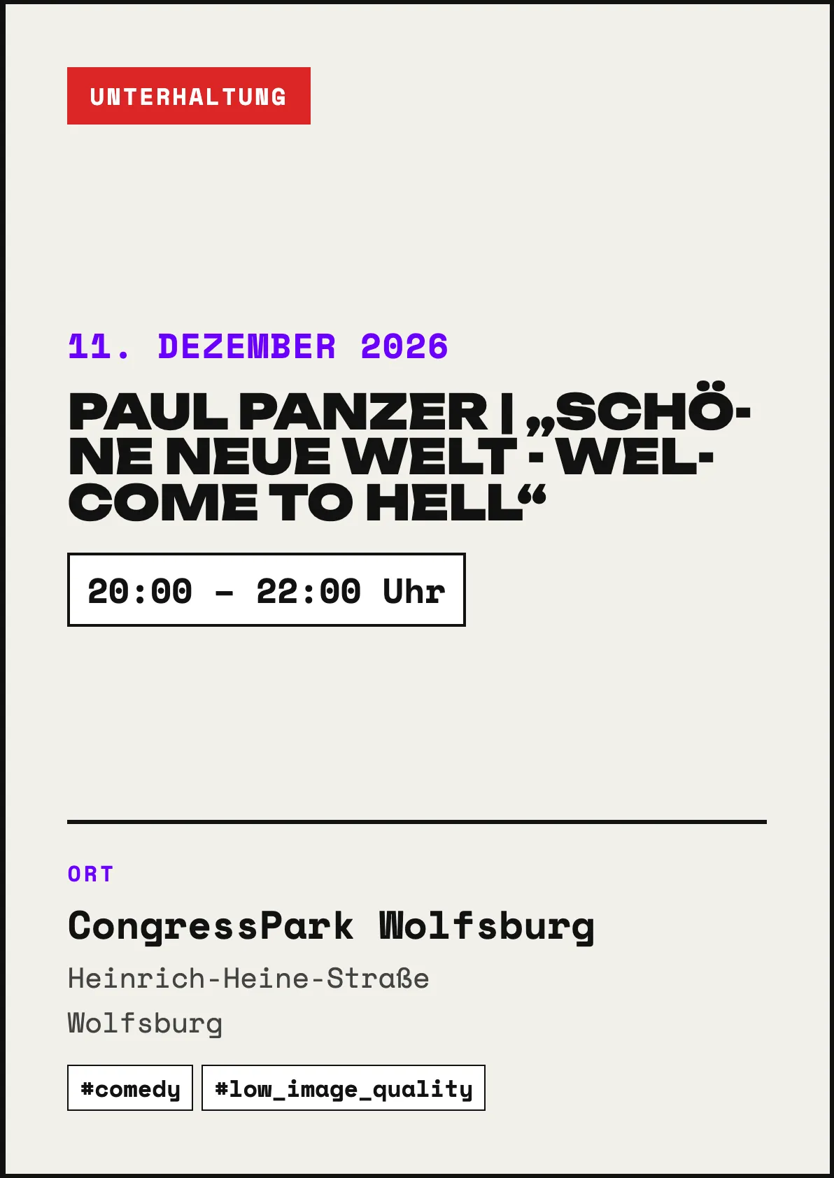 Veranstaltungsflyer
