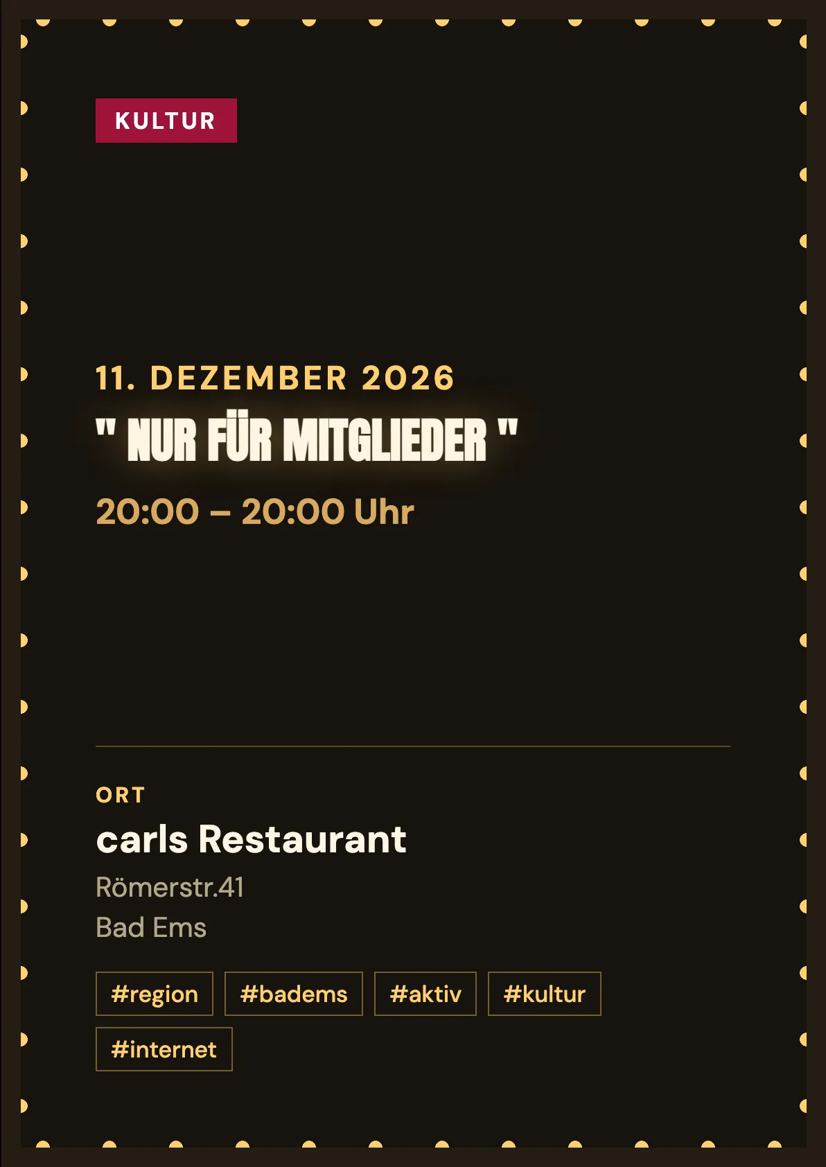 Veranstaltungsflyer