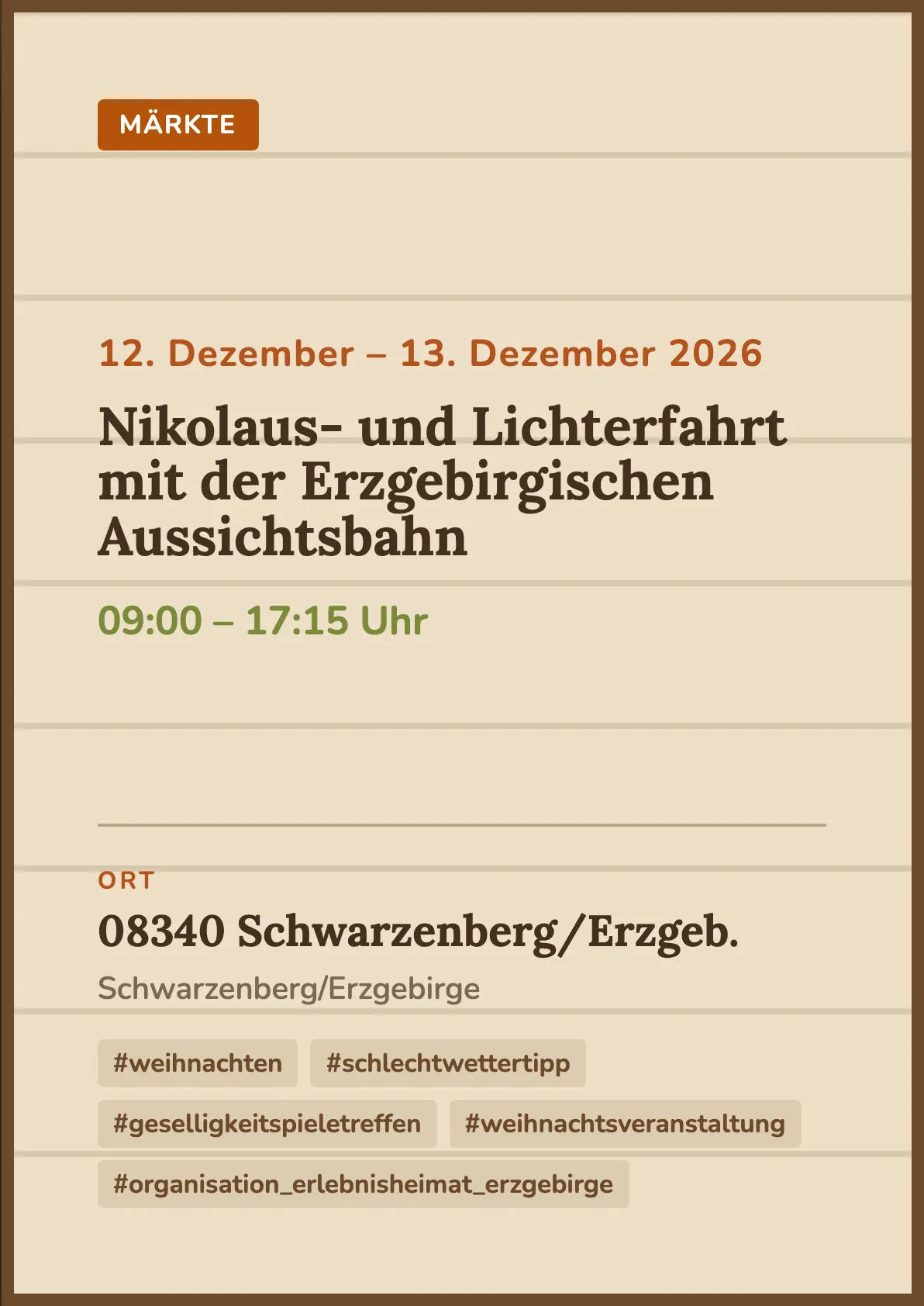 Veranstaltungsflyer