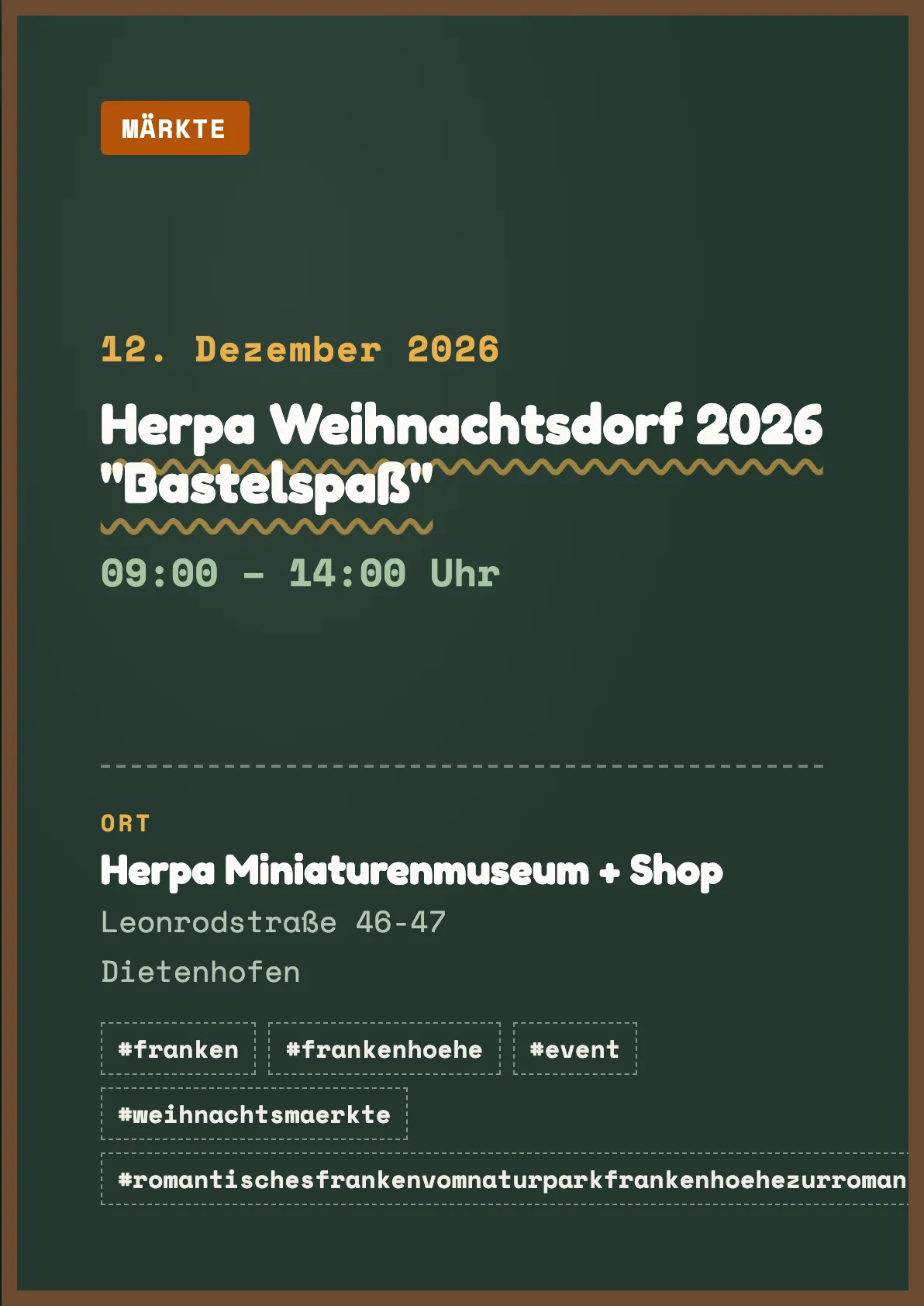 Veranstaltungsflyer