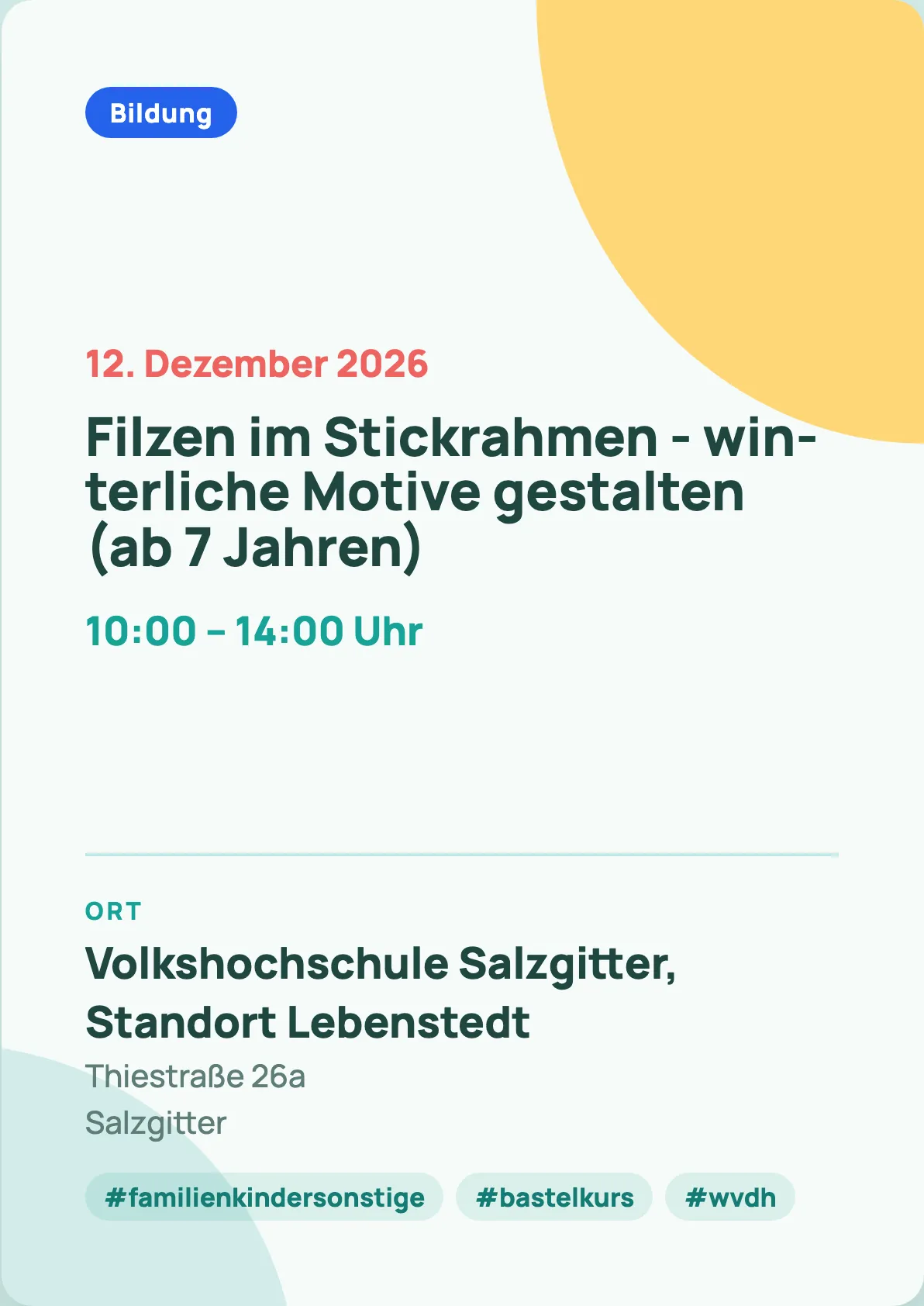 Veranstaltungsflyer