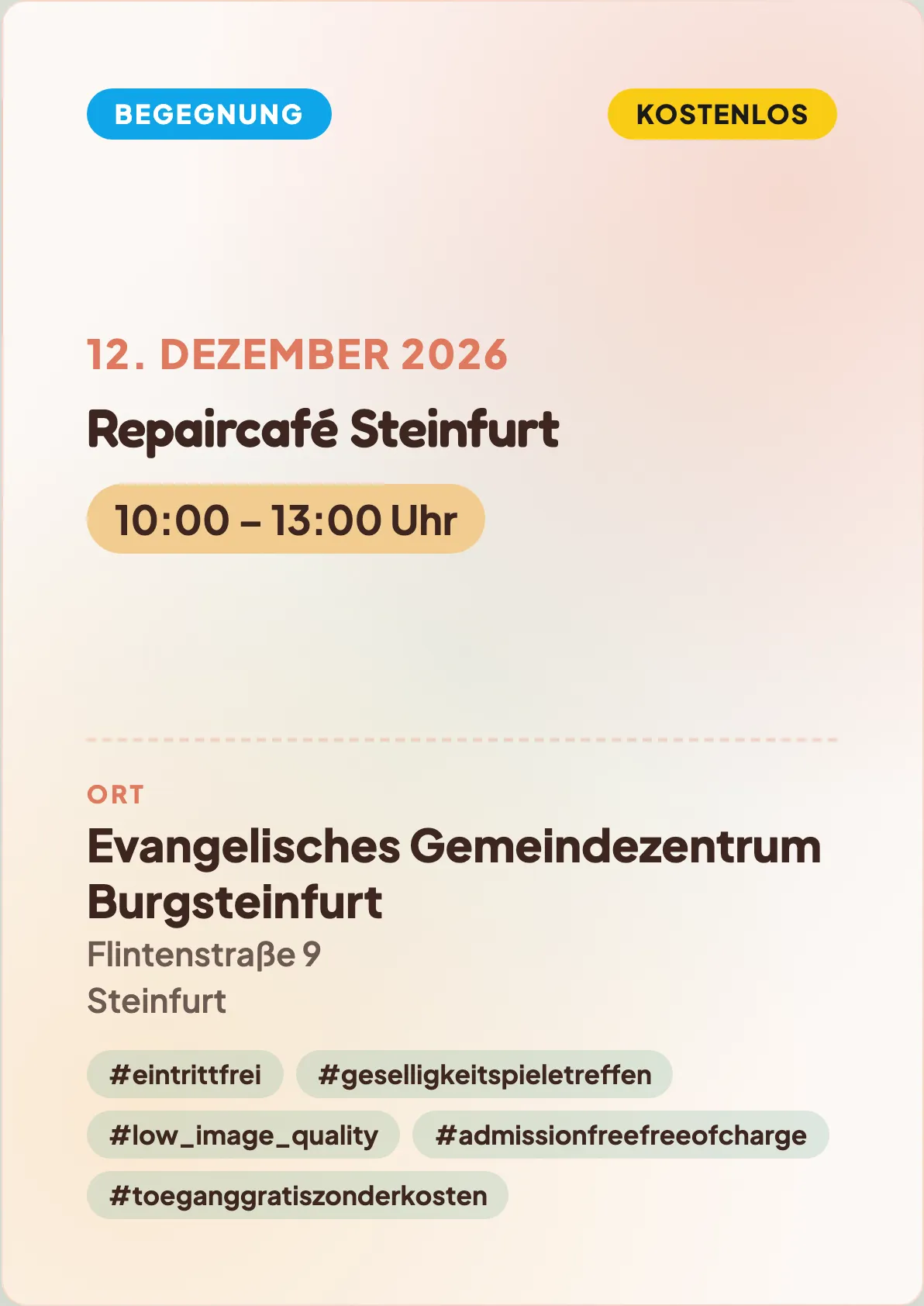 Veranstaltungsflyer