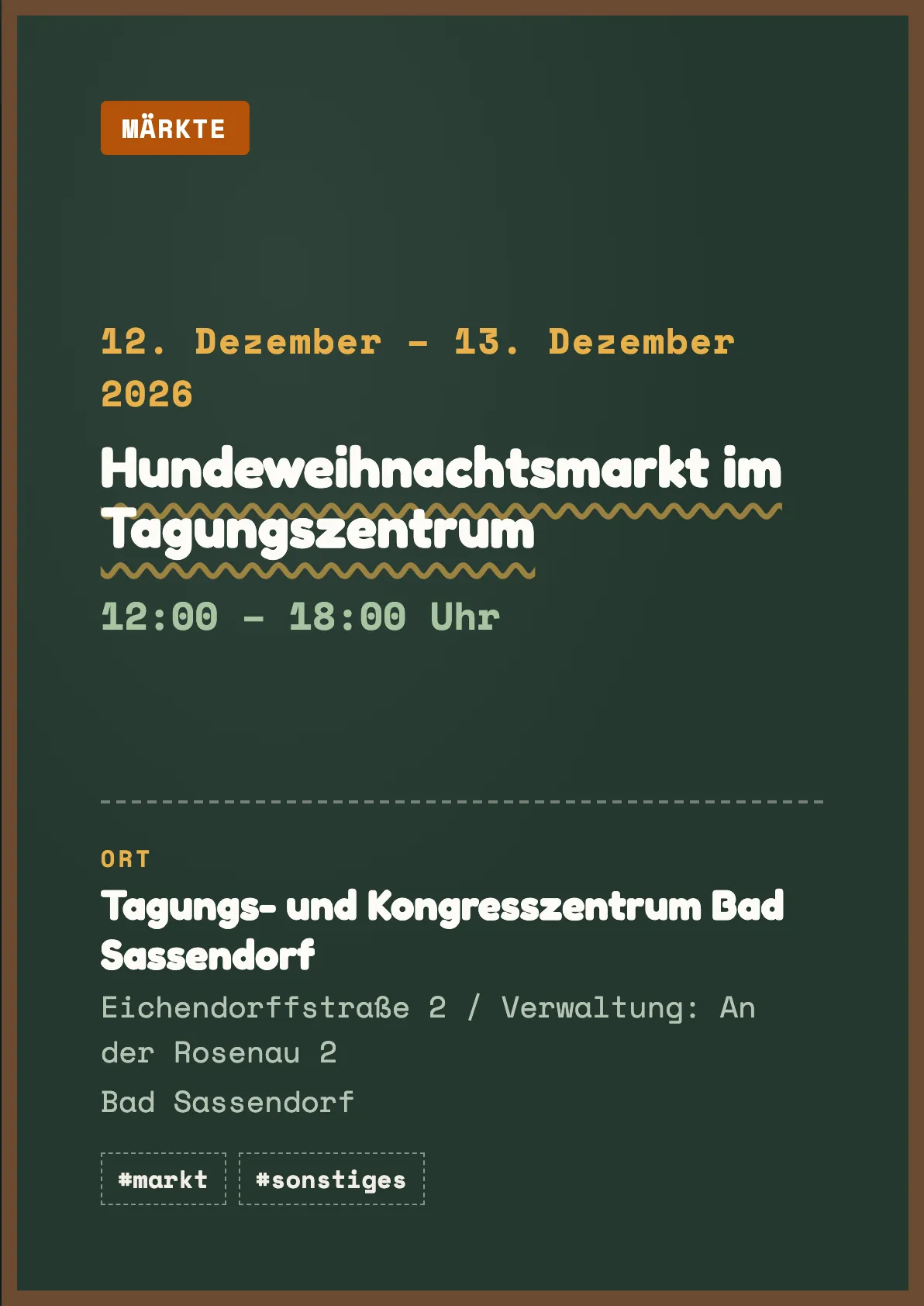 Veranstaltungsflyer