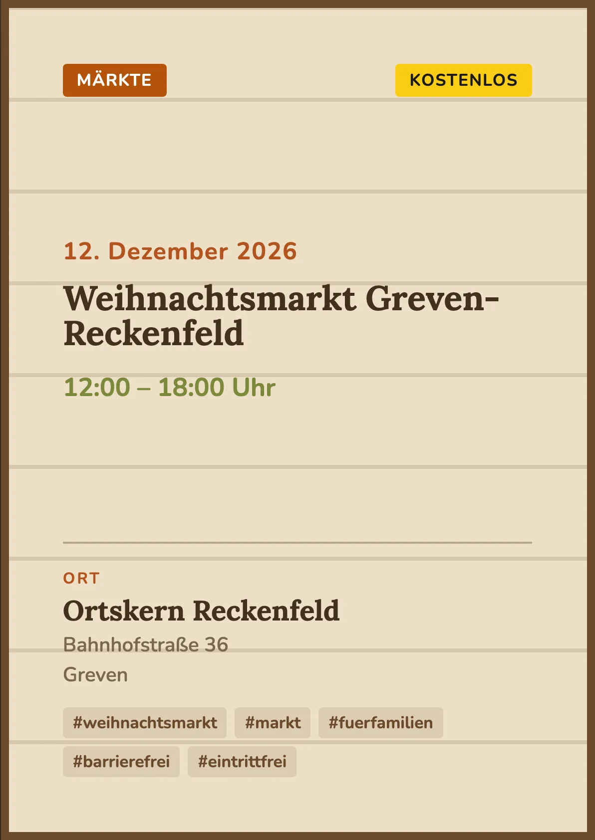 Veranstaltungsflyer