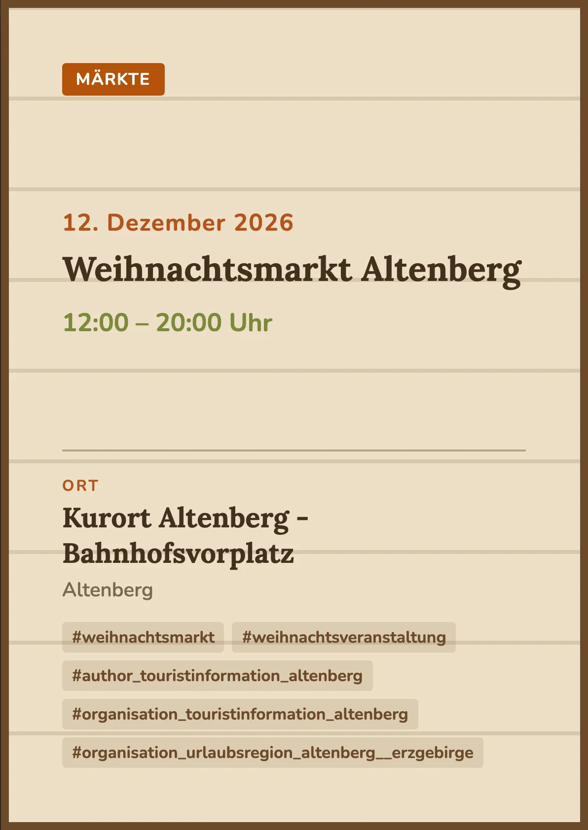 Veranstaltungsflyer