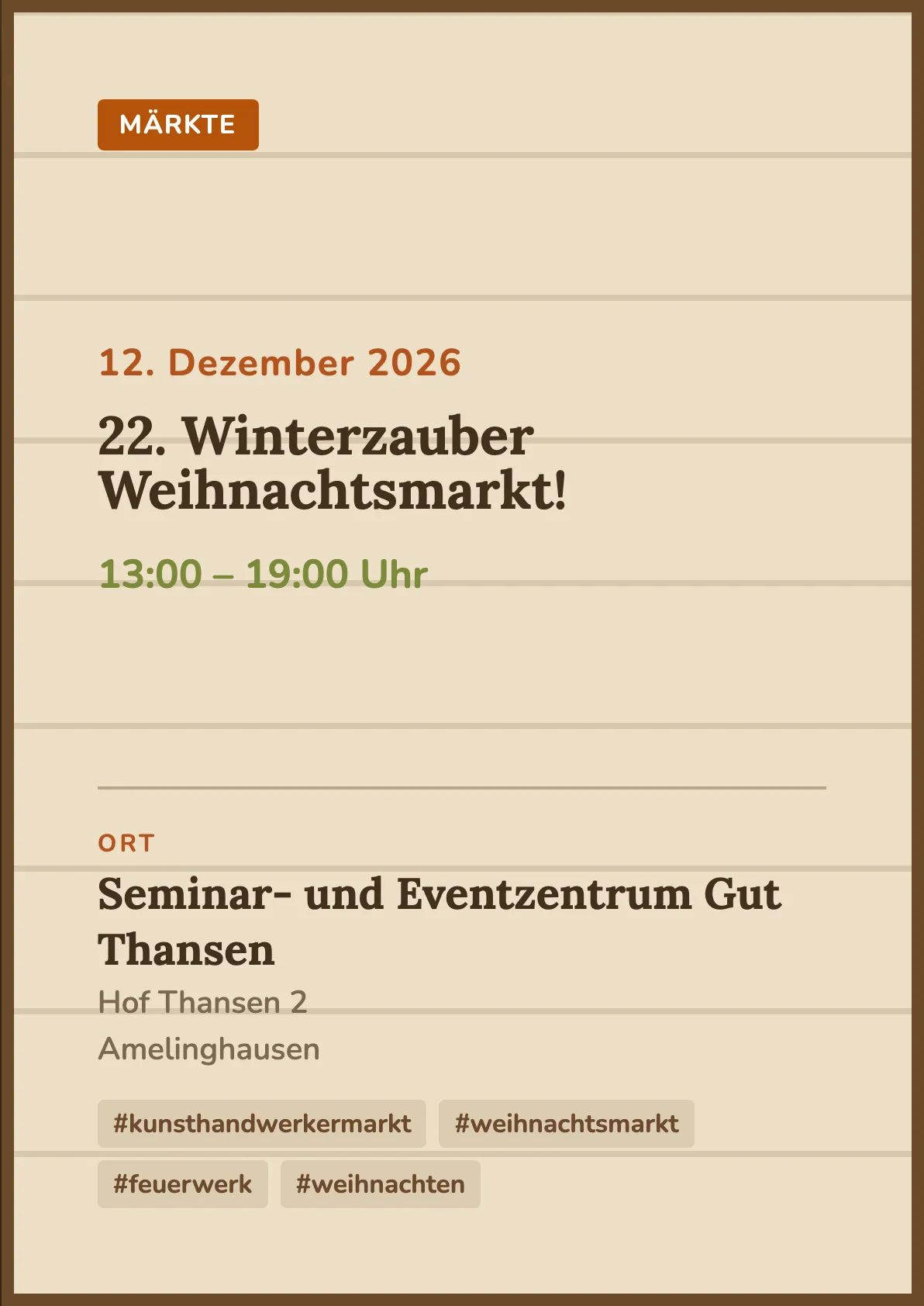Veranstaltungsflyer