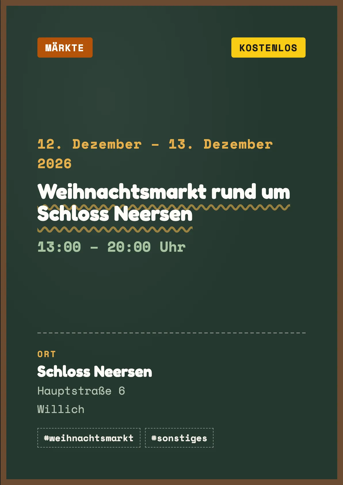 Veranstaltungsflyer