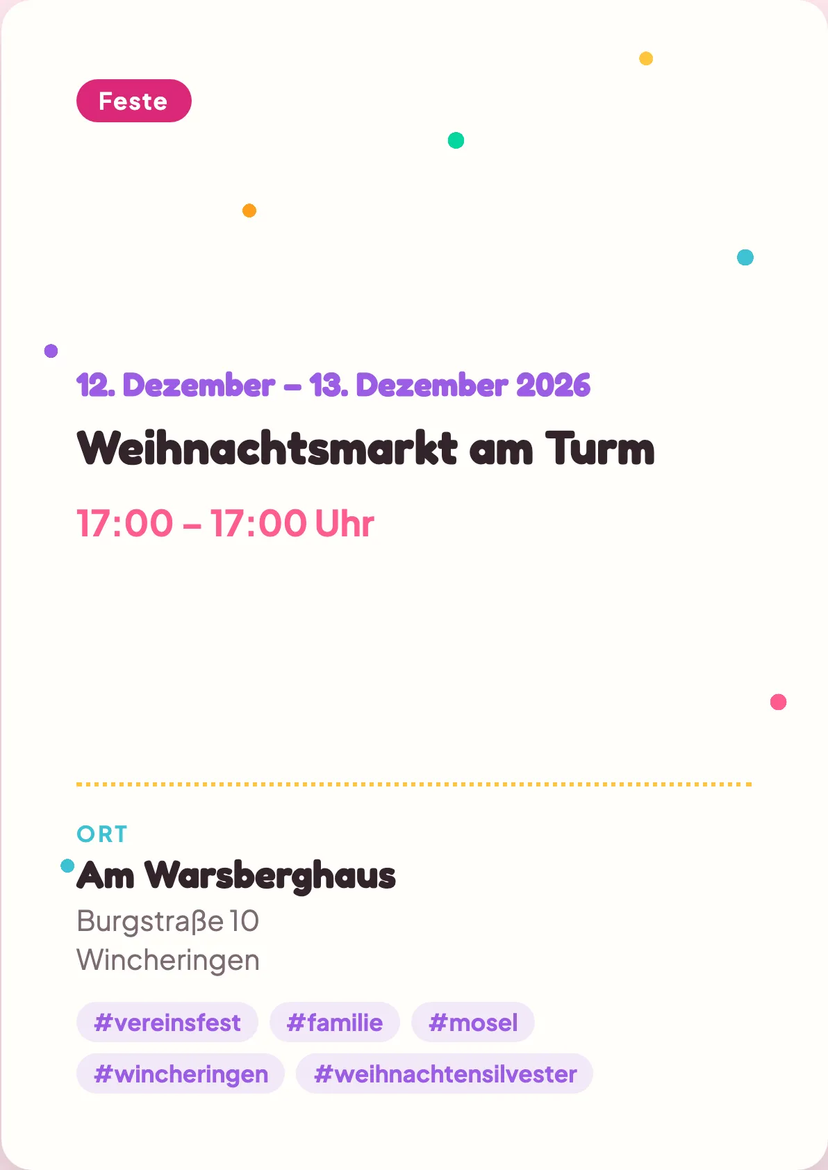 Veranstaltungsflyer