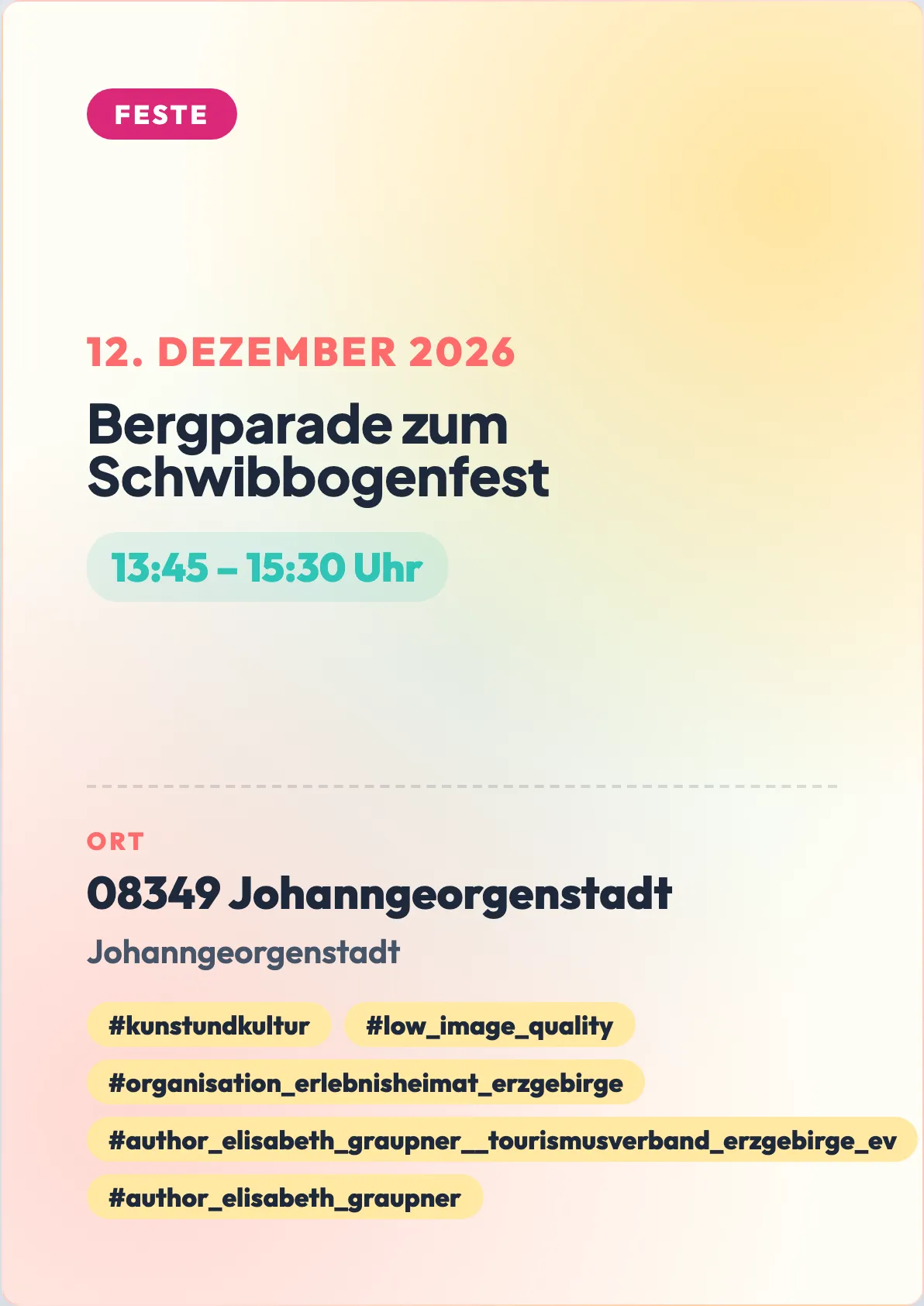 Veranstaltungsflyer
