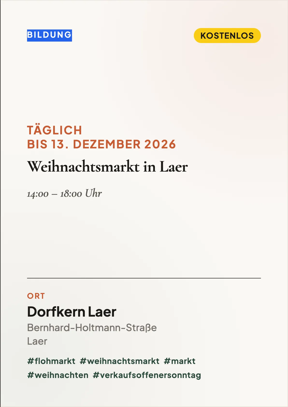 Veranstaltungsflyer