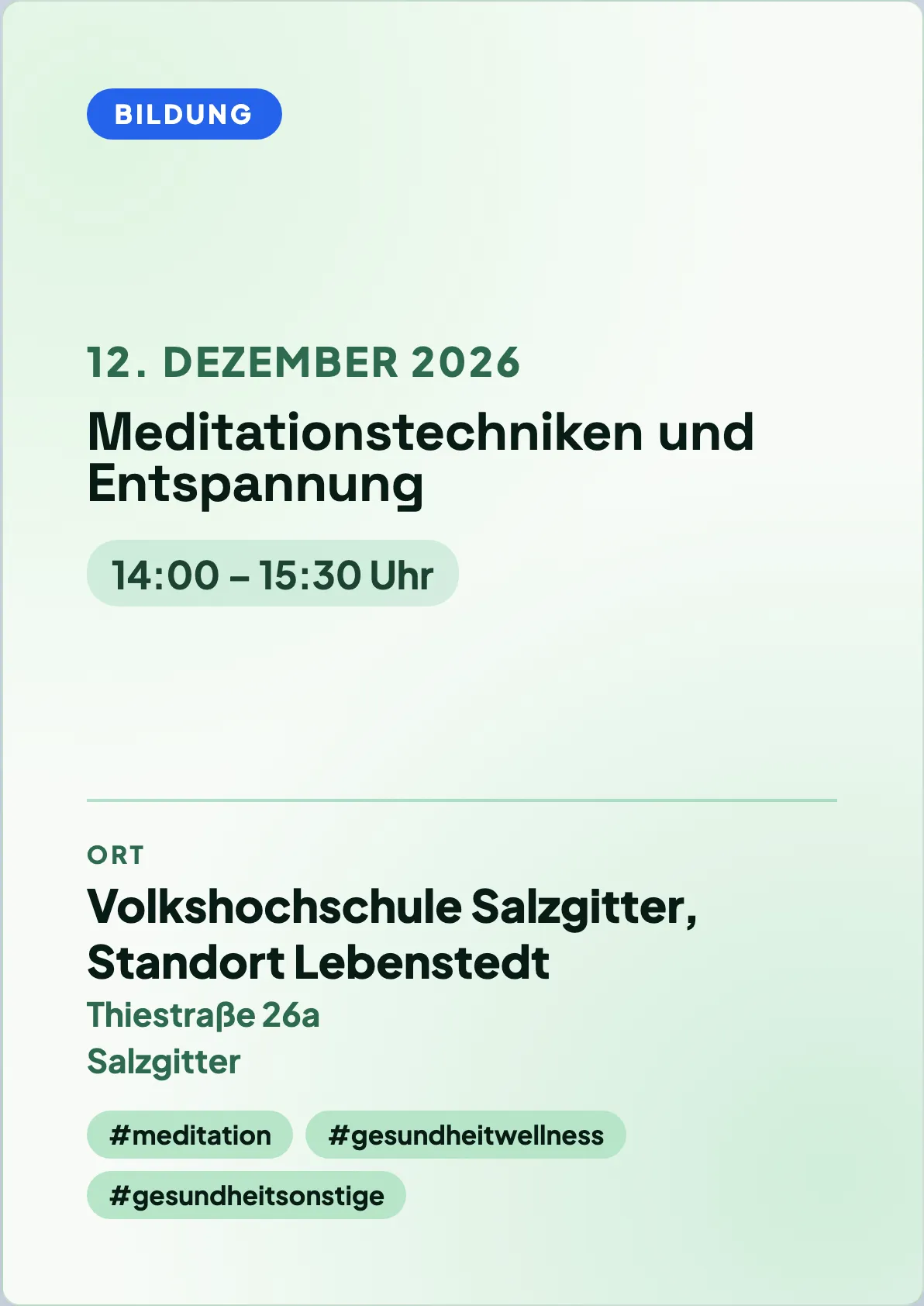 Veranstaltungsflyer