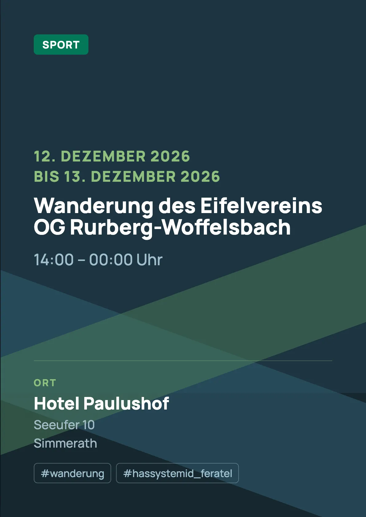 Veranstaltungsflyer