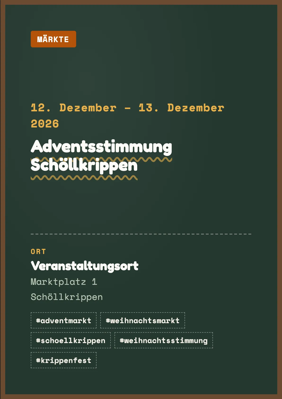 Veranstaltungsflyer