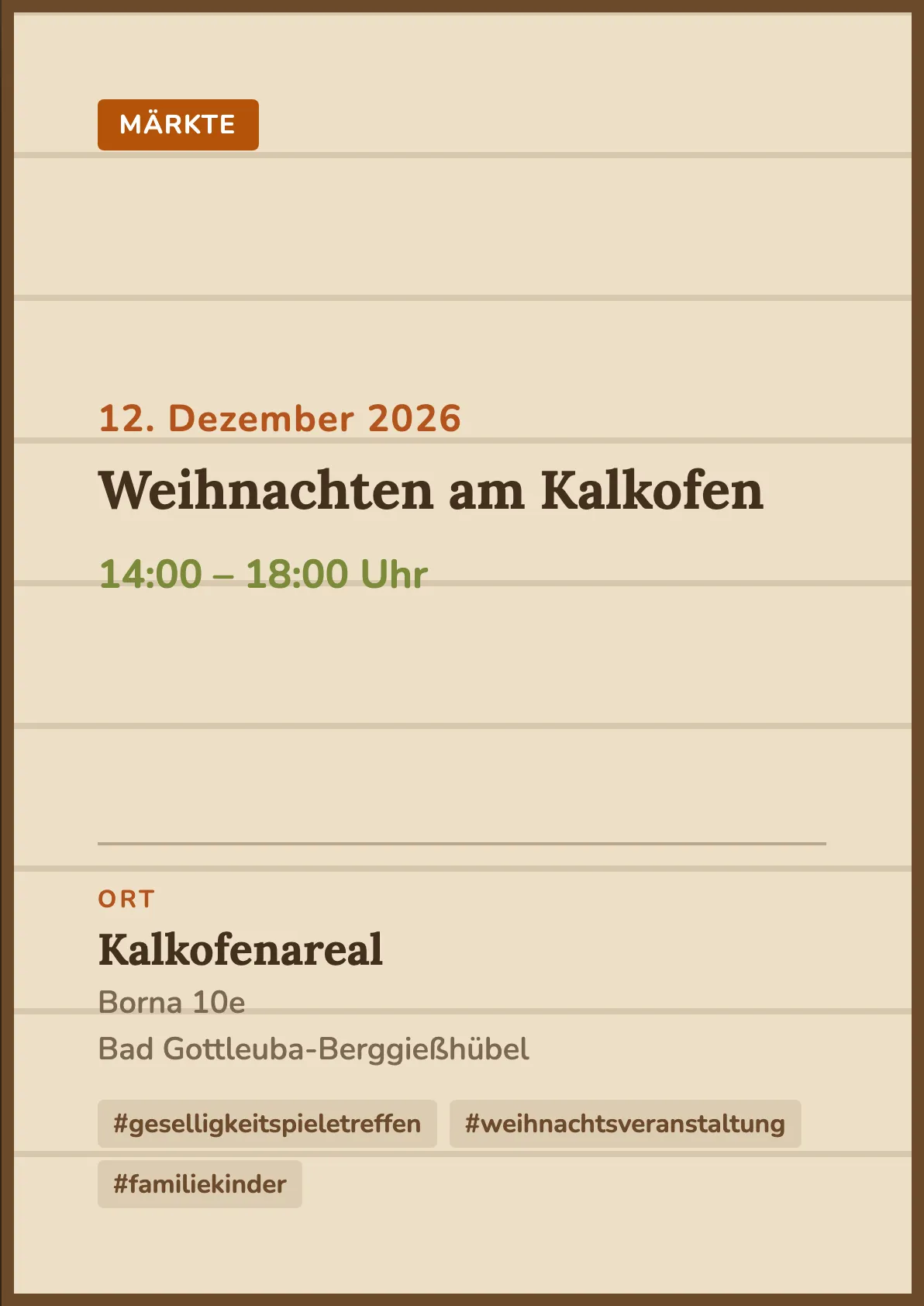 Veranstaltungsflyer