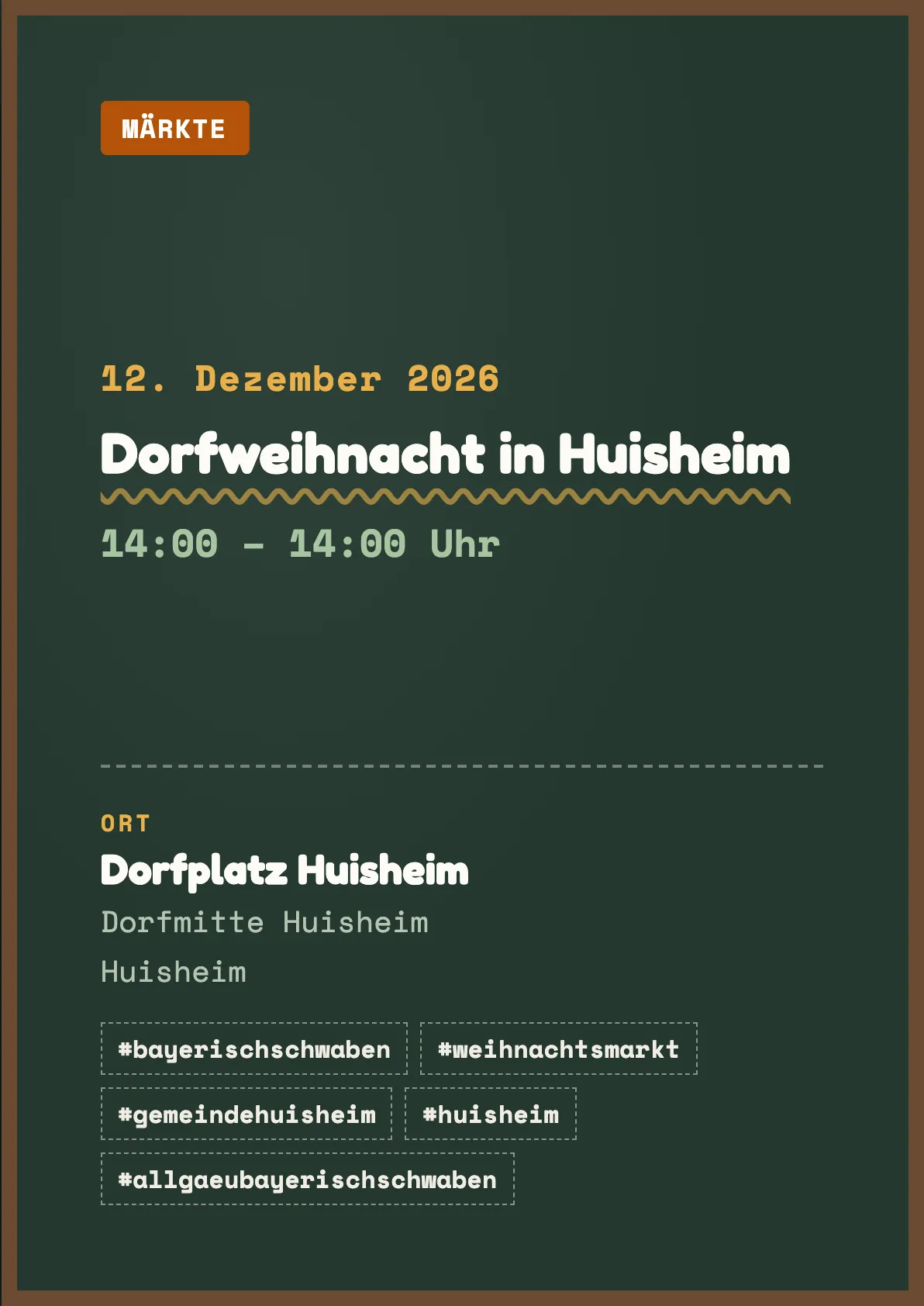 Veranstaltungsflyer