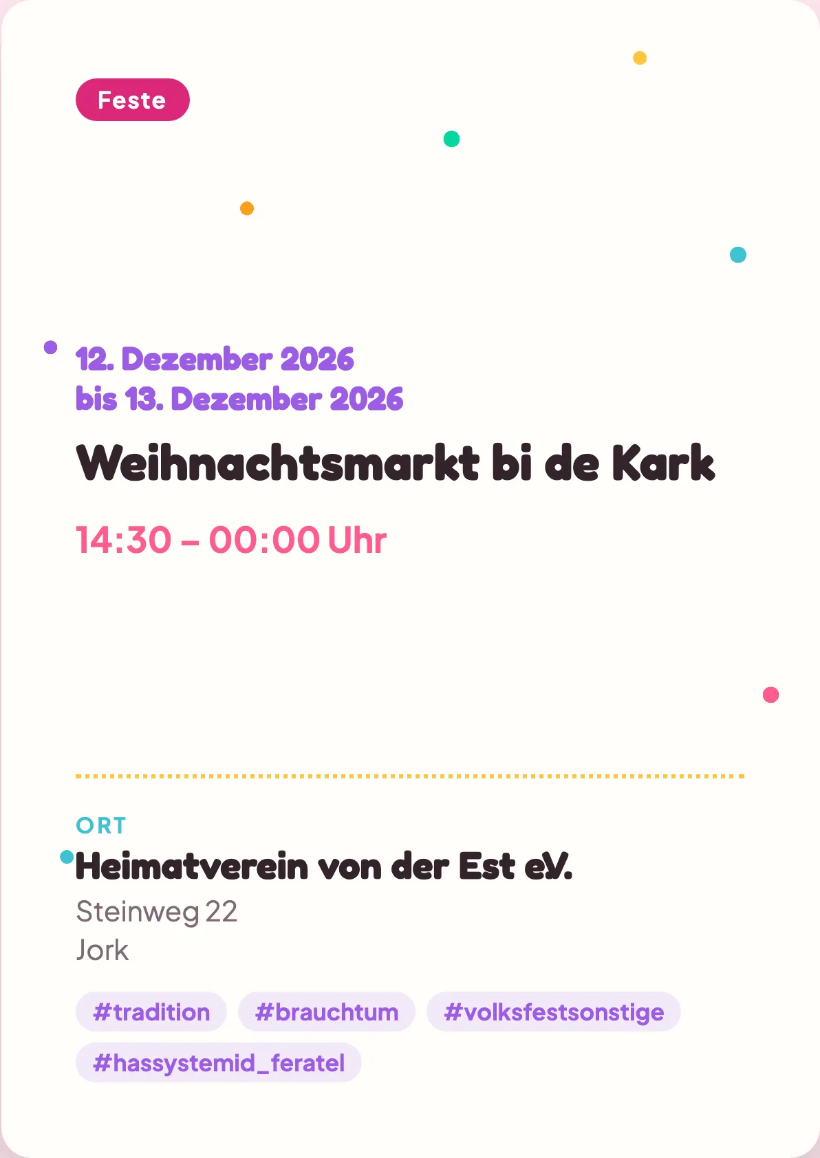 Veranstaltungsflyer