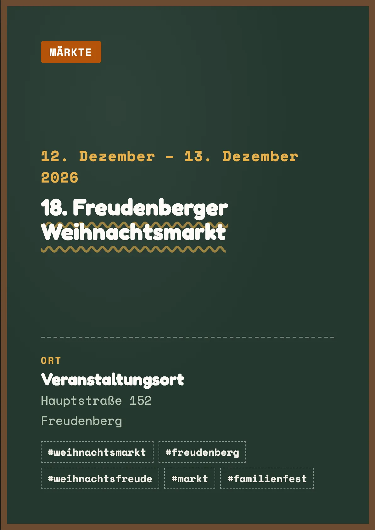 Veranstaltungsflyer