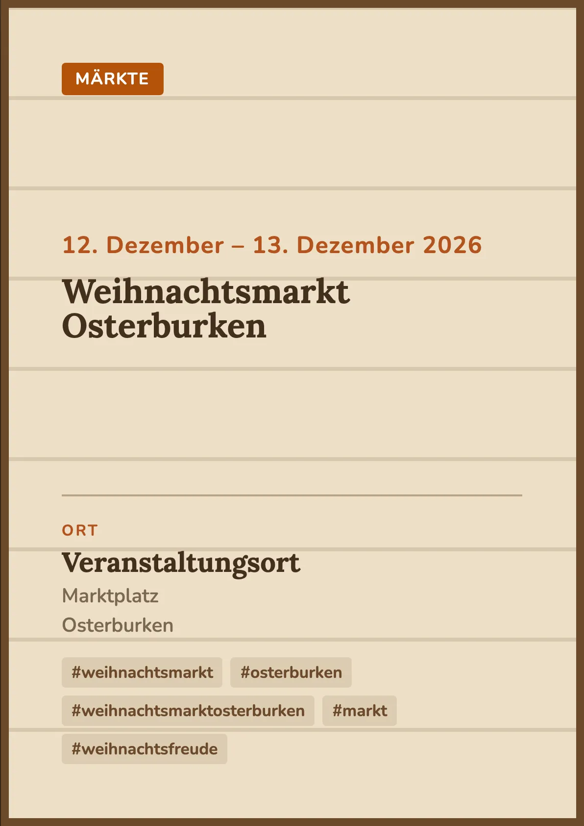 Veranstaltungsflyer