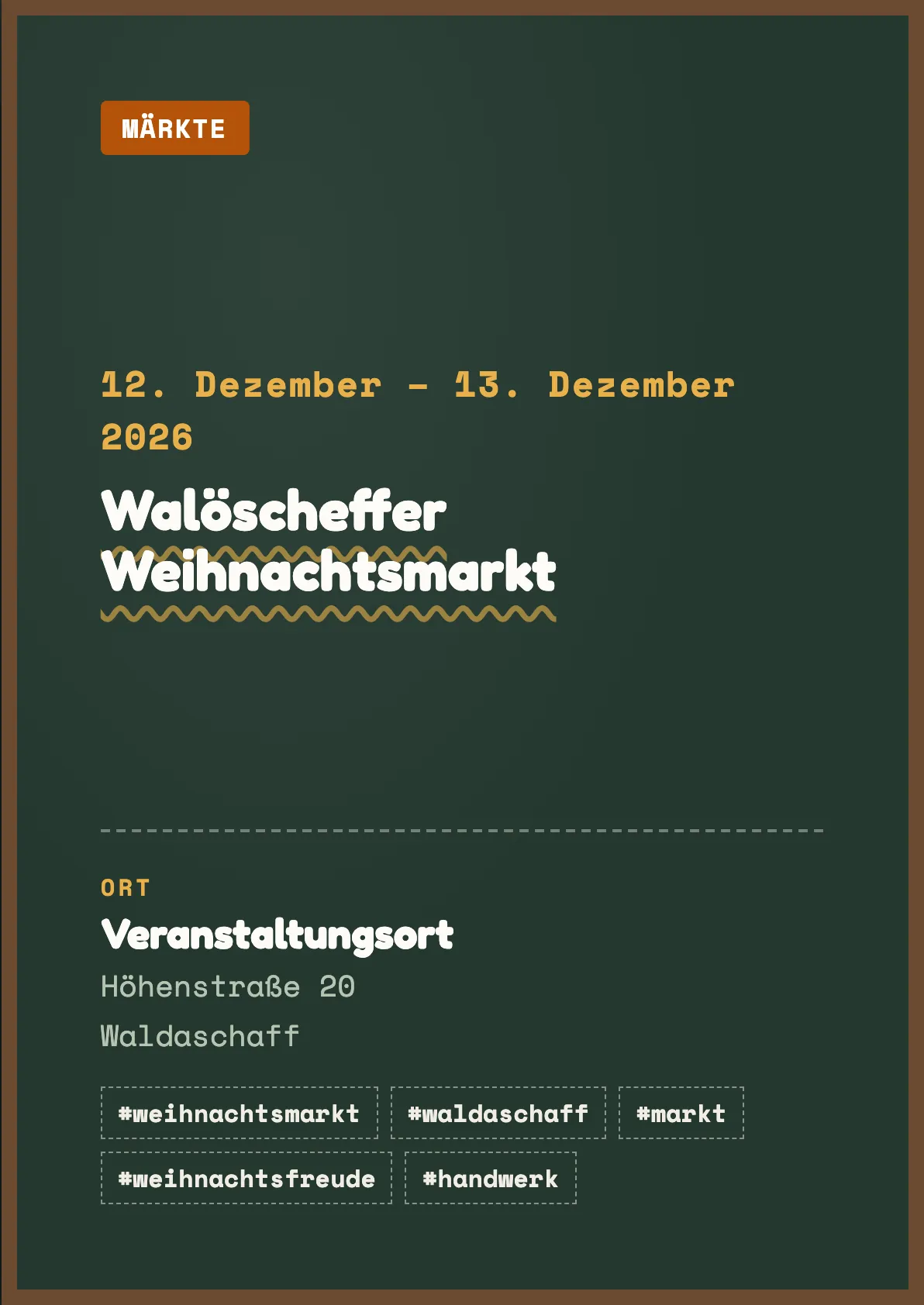 Veranstaltungsflyer