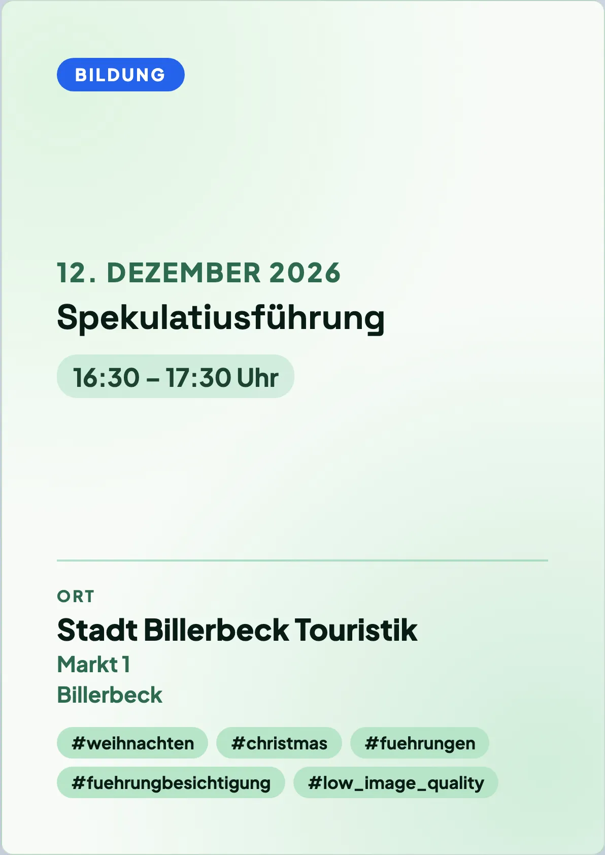 Veranstaltungsflyer