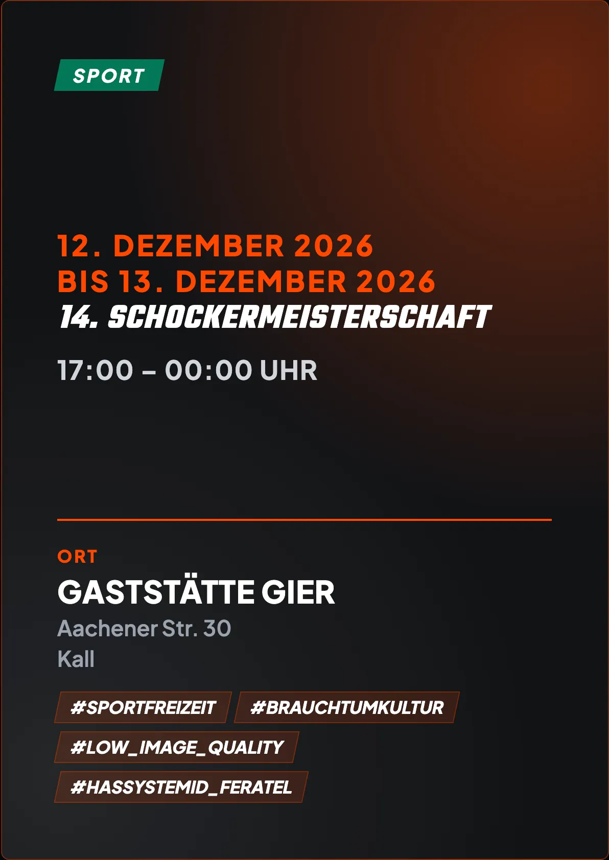 Veranstaltungsflyer