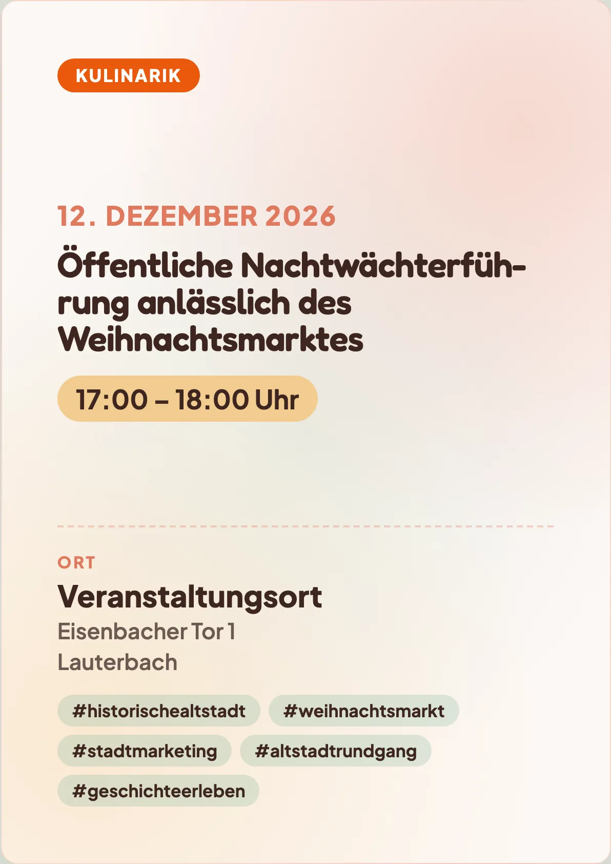 Veranstaltungsflyer