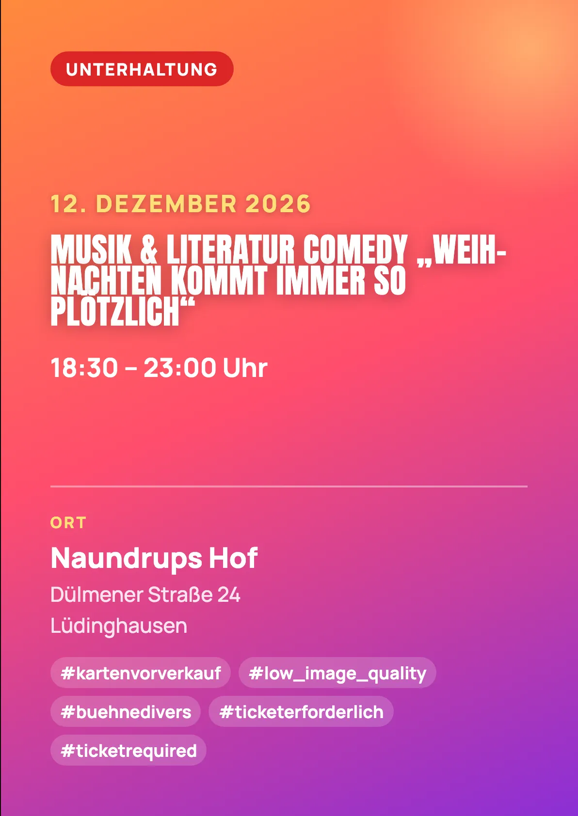 Veranstaltungsflyer