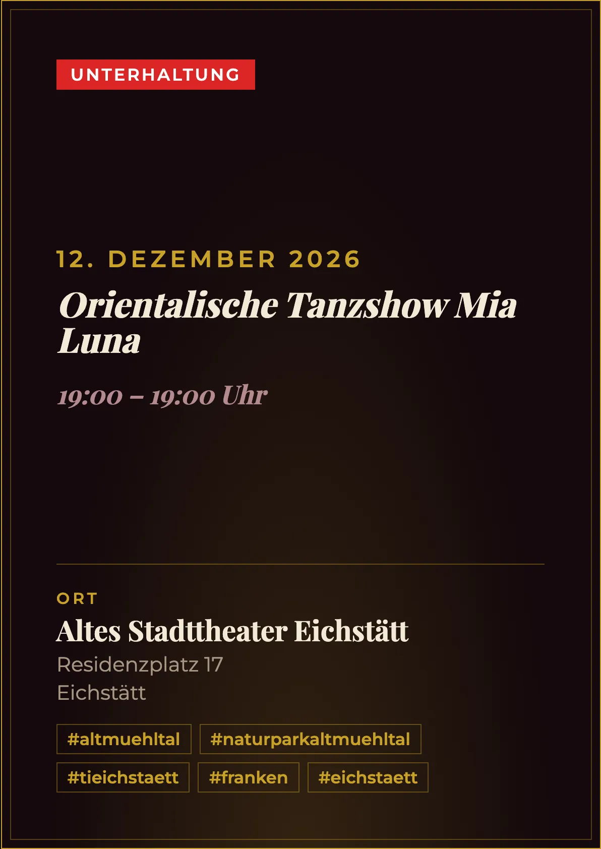 Veranstaltungsflyer