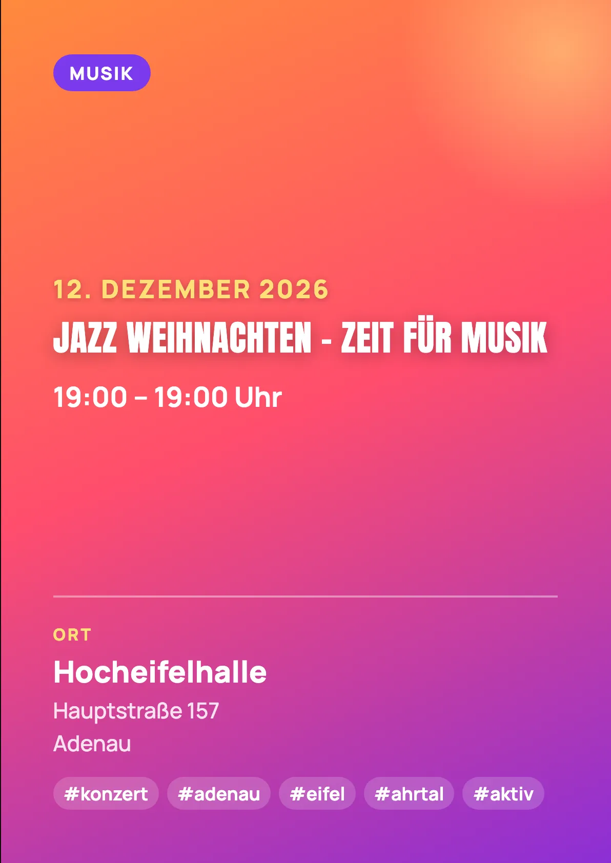 Veranstaltungsflyer