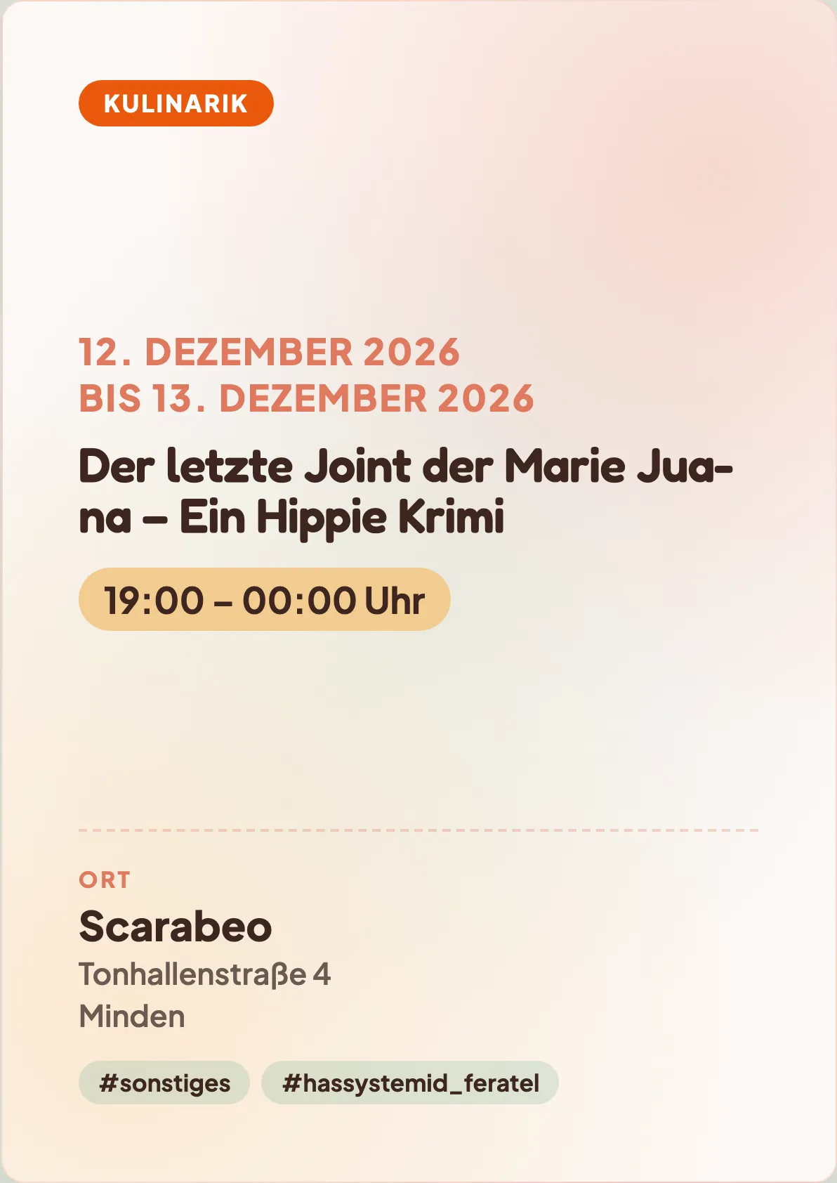 Veranstaltungsflyer