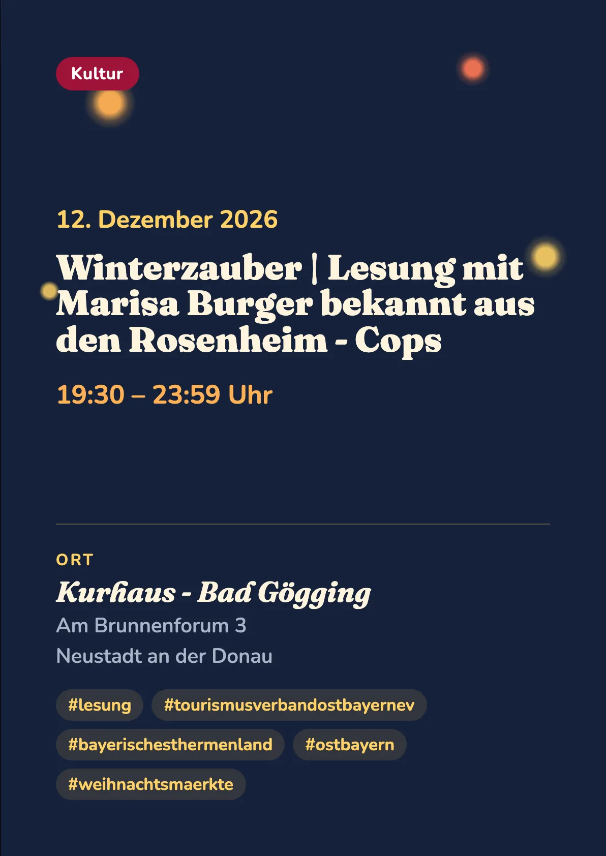 Veranstaltungsflyer
