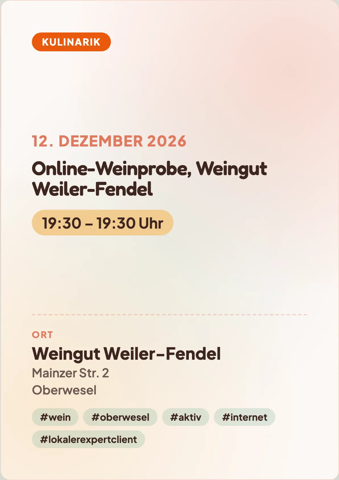 Veranstaltungsflyer