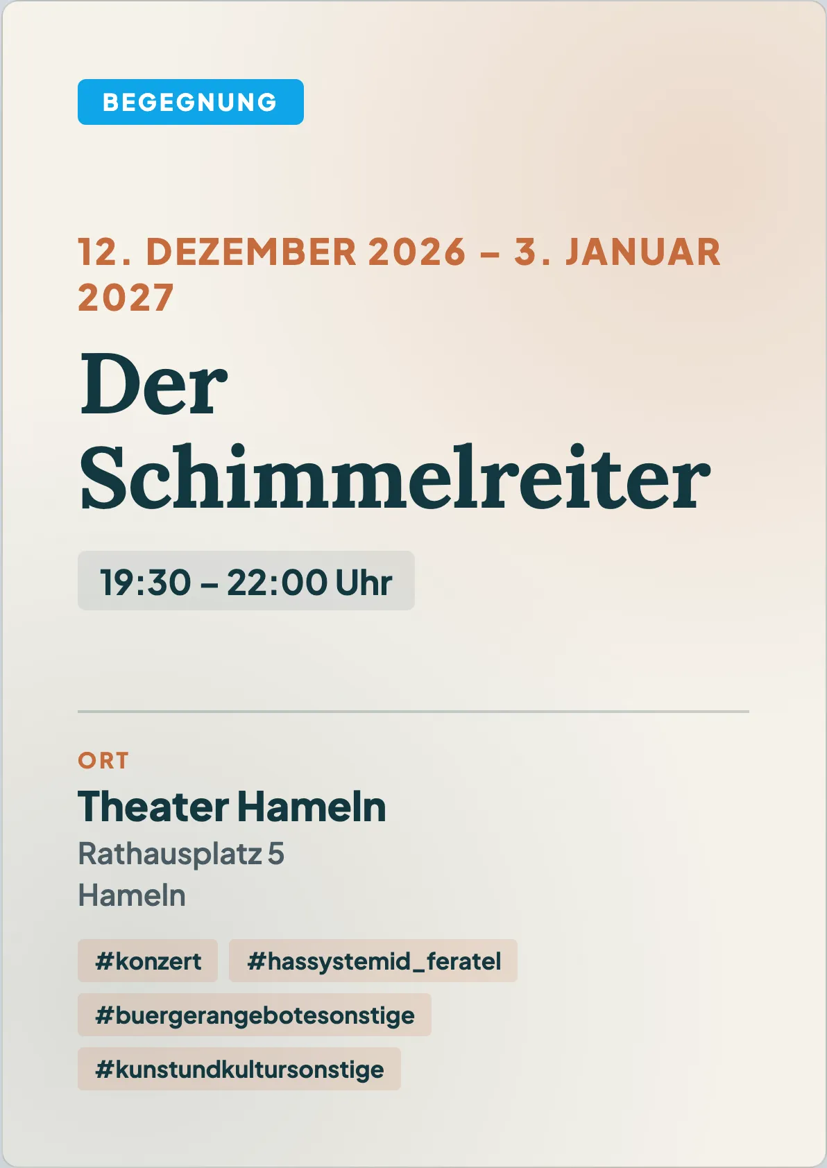 Veranstaltungsflyer