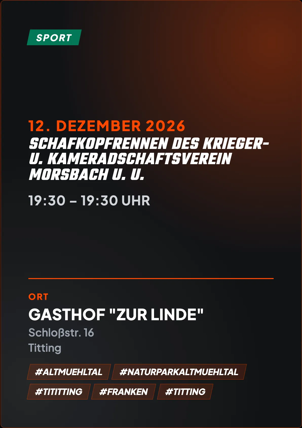 Veranstaltungsflyer