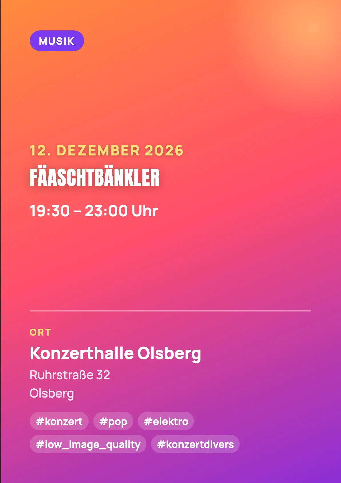 Veranstaltungsflyer