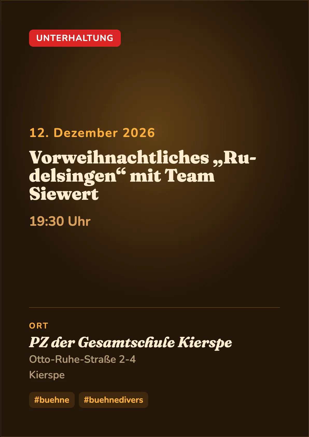 Veranstaltungsflyer
