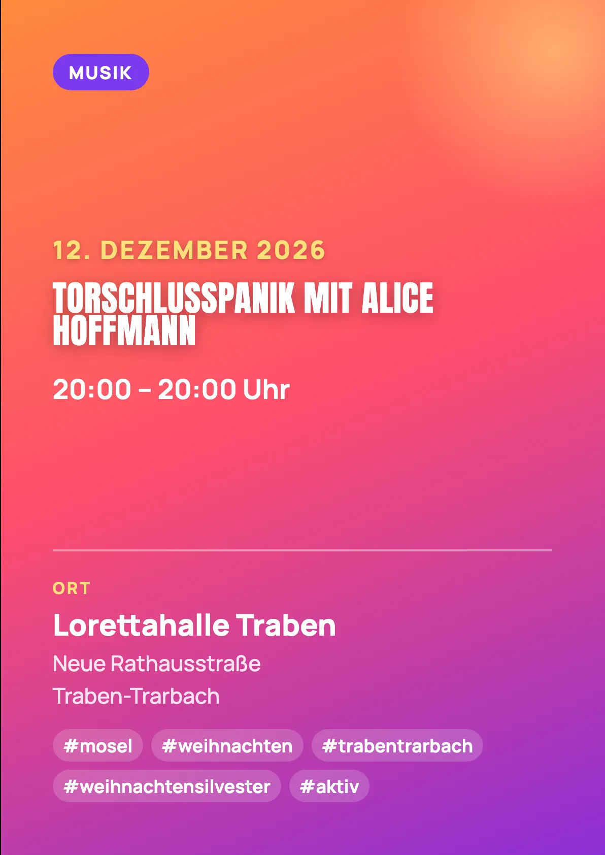 Veranstaltungsflyer