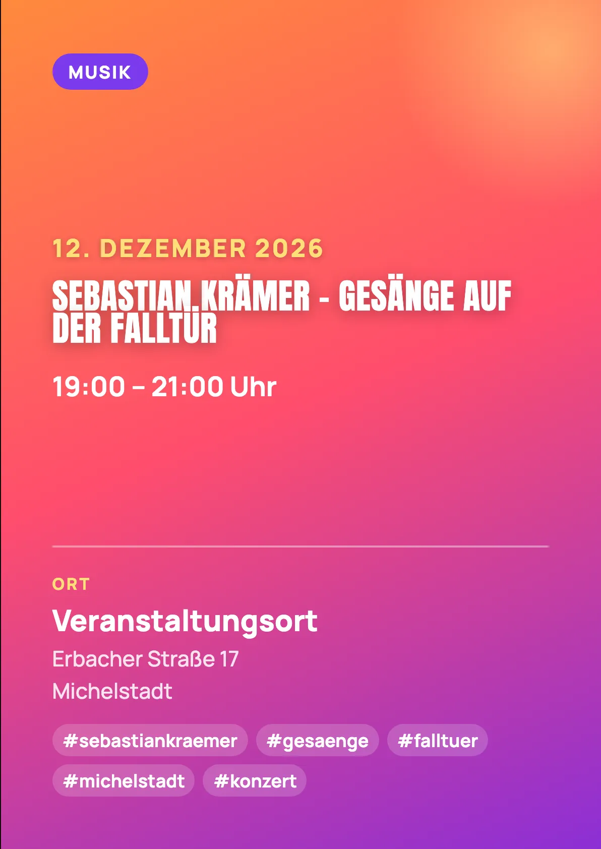 Veranstaltungsflyer