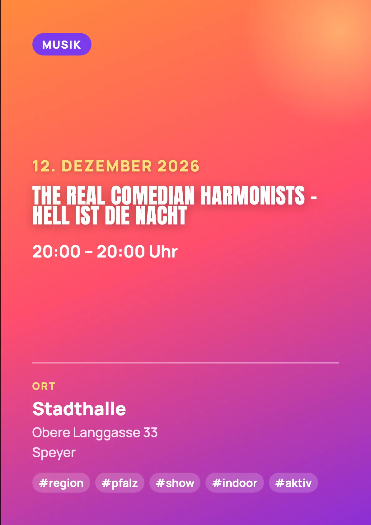 Veranstaltungsflyer