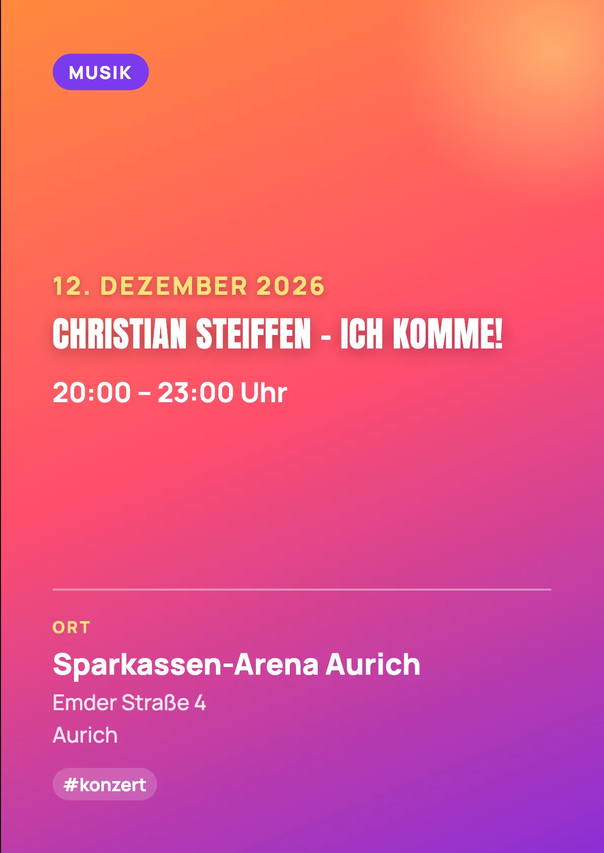 Veranstaltungsflyer