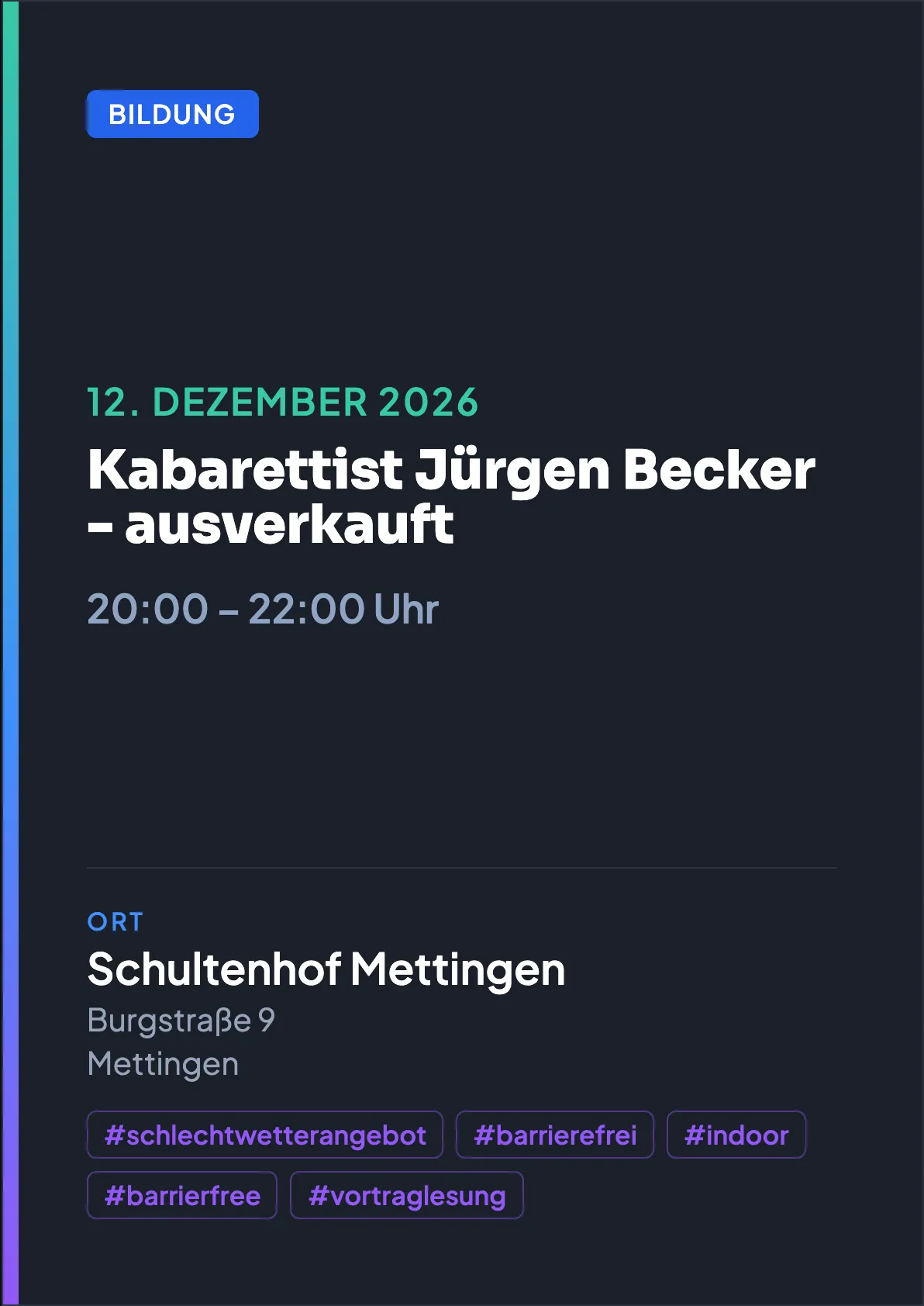 Veranstaltungsflyer