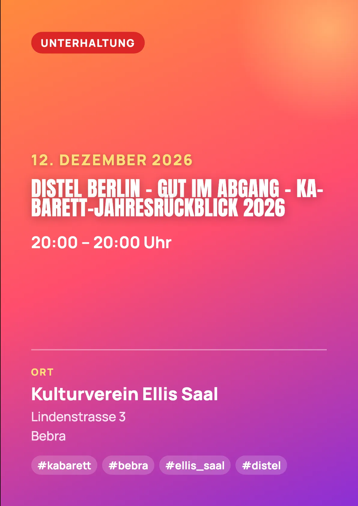 Veranstaltungsflyer