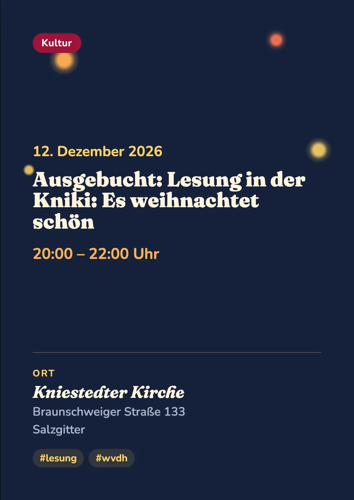 Veranstaltungsflyer
