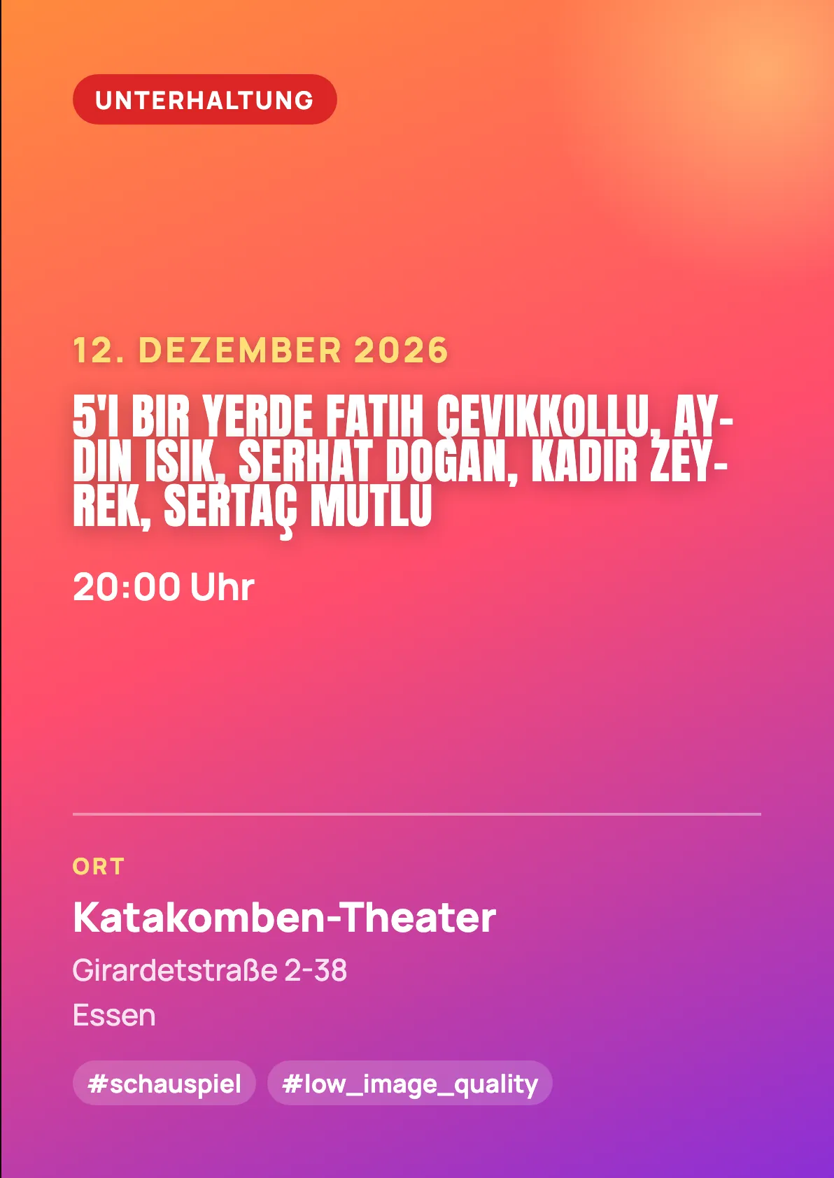 Veranstaltungsflyer