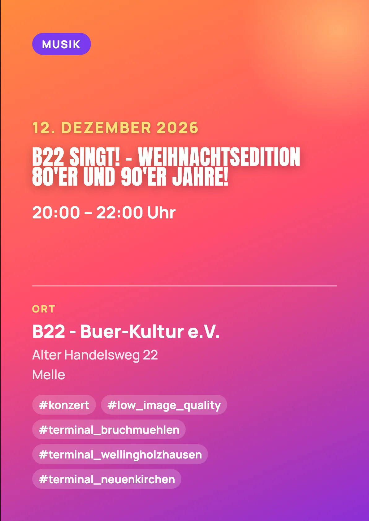 Veranstaltungsflyer