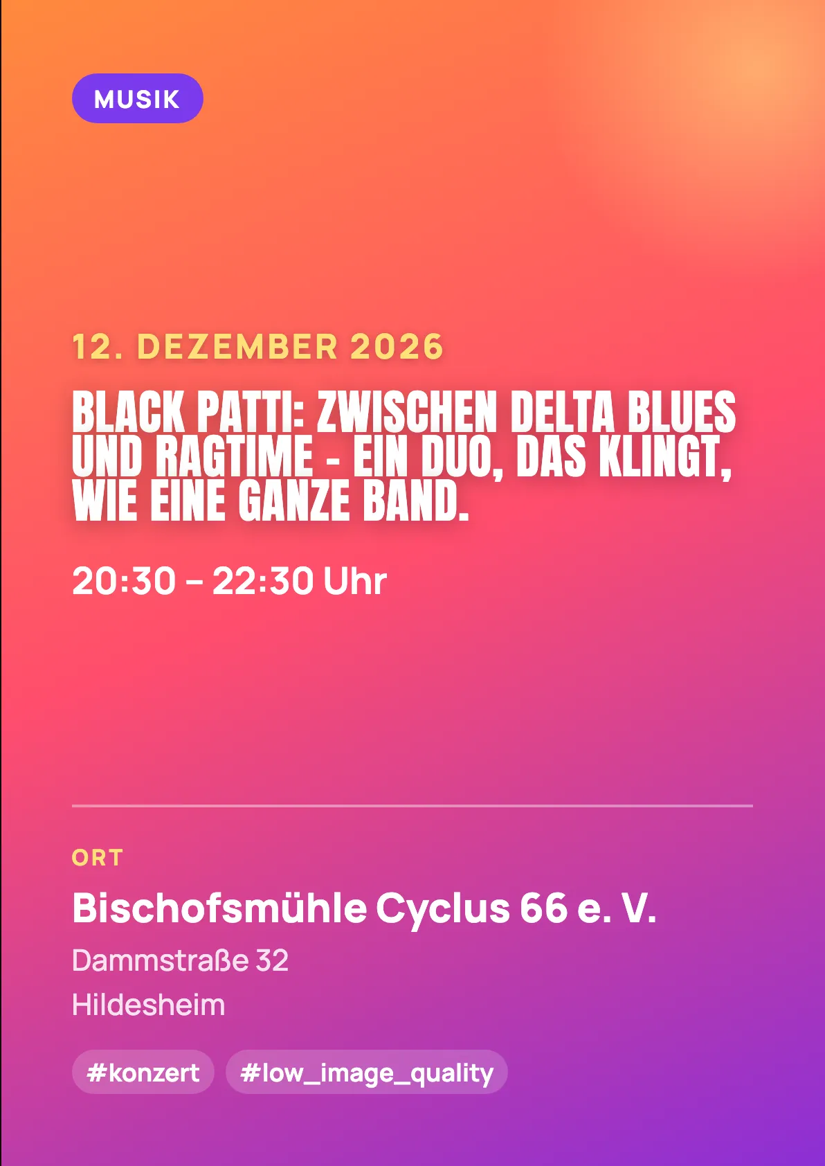 Veranstaltungsflyer