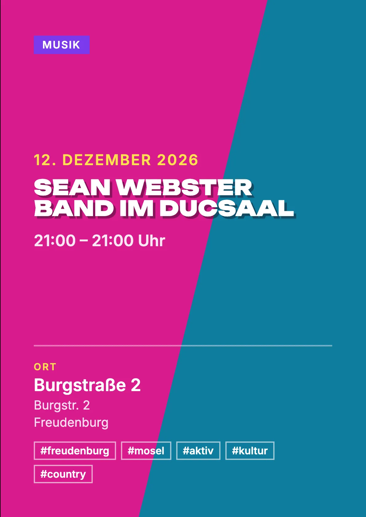 Veranstaltungsflyer