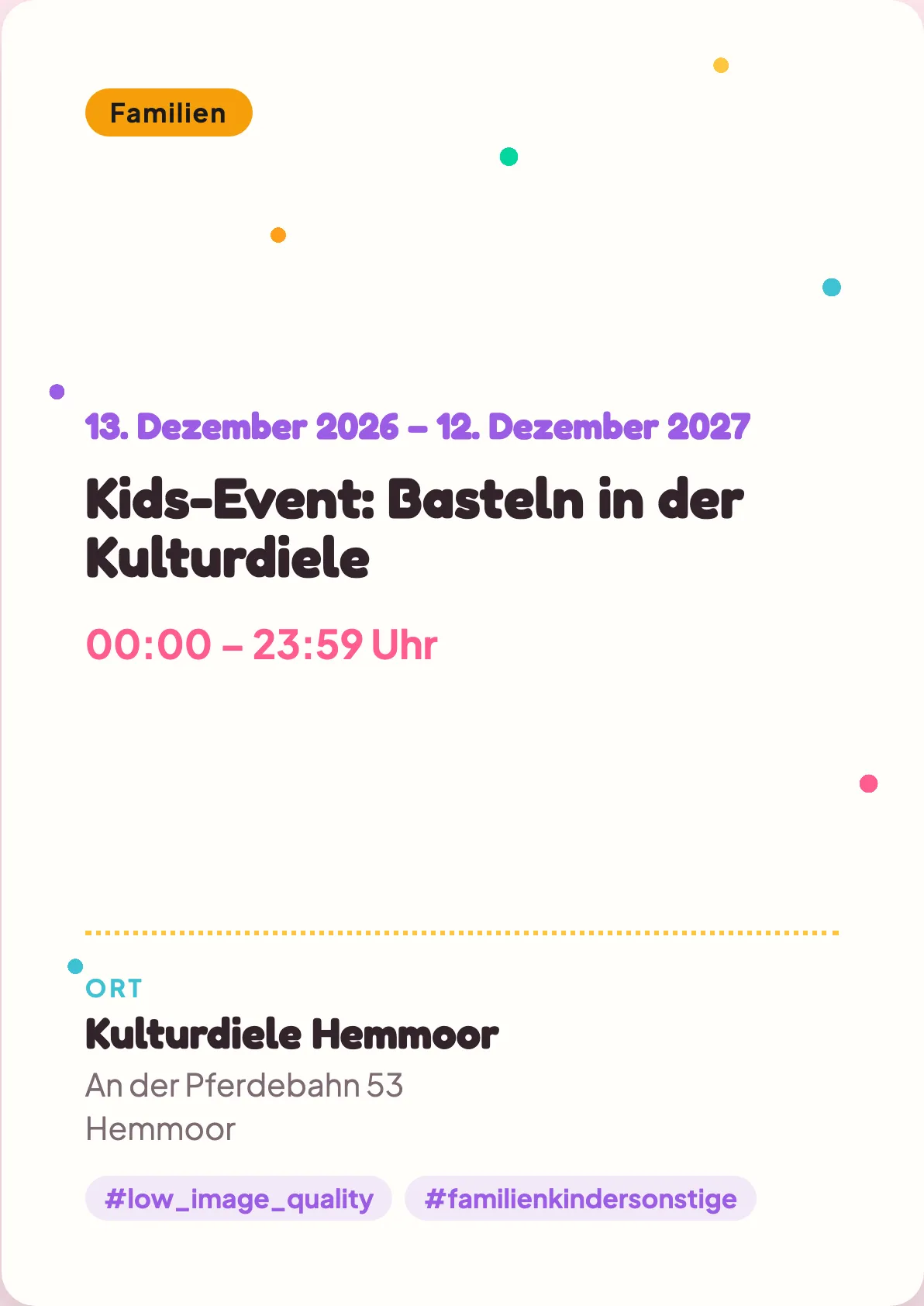 Veranstaltungsflyer