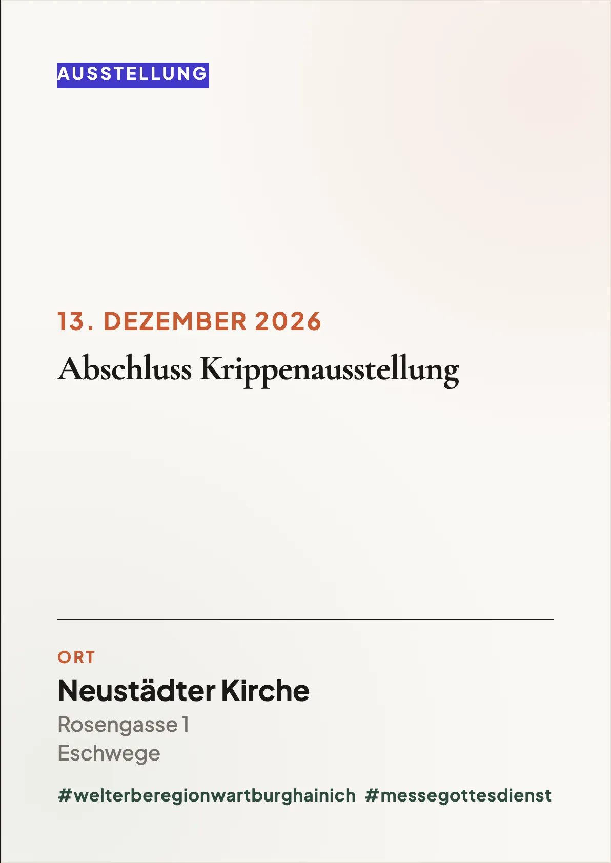 Veranstaltungsflyer