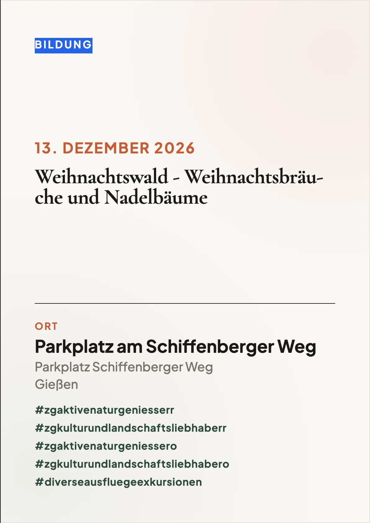 Veranstaltungsflyer